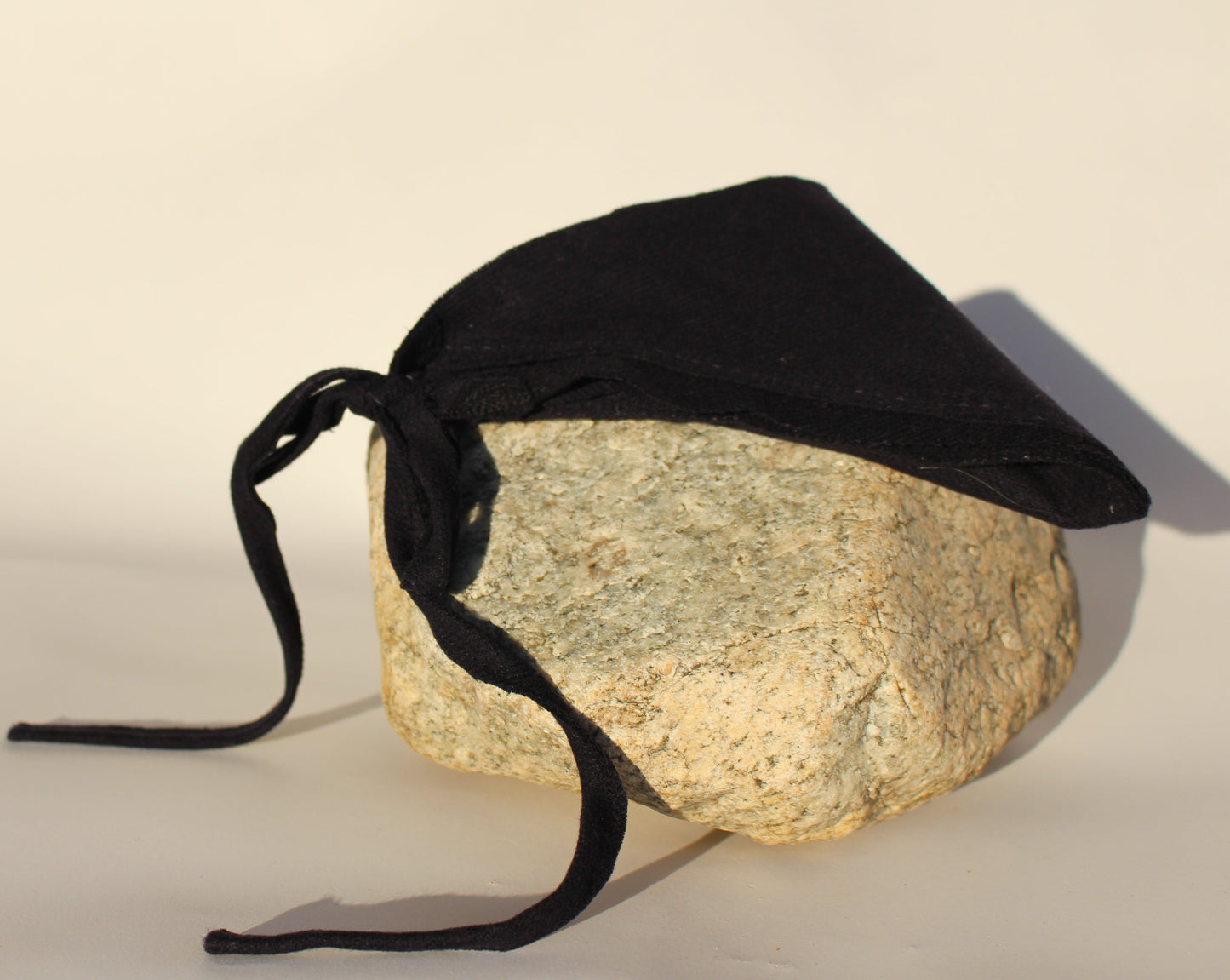 Navy Wool Bonnet